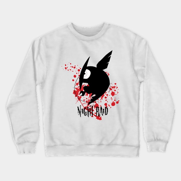 NIGHT RAID Crewneck Sweatshirt by Artist